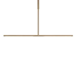 UMAGE LED-Hängelampe Omni, messingfarben Länge 107 cm 2-flg.