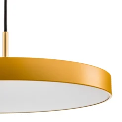 UMAGE LED-Hängeleuchte Asteria Medium, gelb/messing, Ø 43 cm