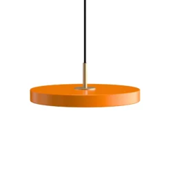 UMAGE LED-Hängeleuchte Asteria Mini, orange/messing, Ø 31 cm