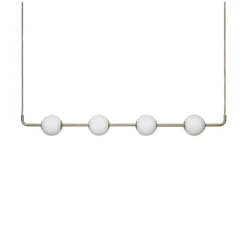 UMAGE LED-Hängeleuchte Audrey LINEAR, messing, 118 cm 4-flg.