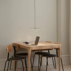 UMAGE LED-Hängeleuchte Omni, stahlfarben, 2-flammig, 74 cm
