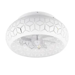 Ventilator mit Licht Bidar, weiß, DC, leise, 50 cm, Remote