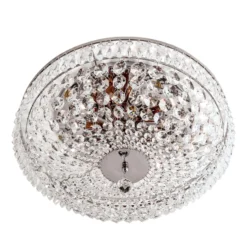 Verchromte Kristalldeckenleuchte SHERATA, 45 cm