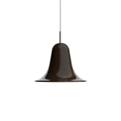 Verpan Hängeleuchte Pantop, braun, Ø 23 cm, Metall, E14