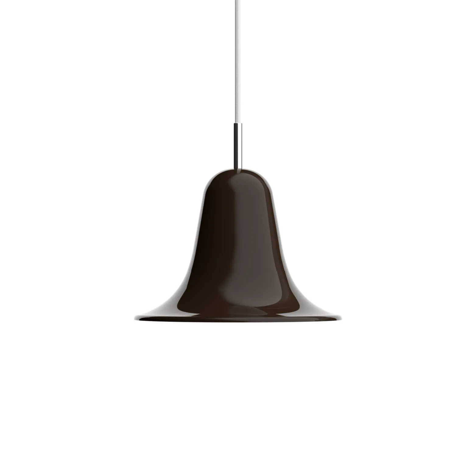 Verpan Hängeleuchte Pantop, braun, Ø 23 cm, Metall, E14