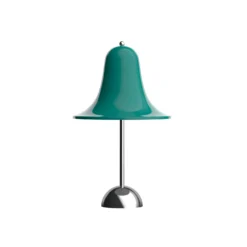 Verpan LED-Akku-Tischleuchte Pantop, dunkles türkis, IP44