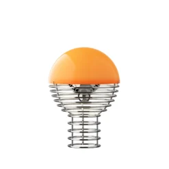Verpan LED-Akku-Tischleuchte WIRE, orange, Höhe 25 cm, IP44