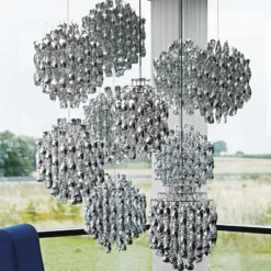 VERPAN Spiral Mini - Hängeleuchte in Silber
