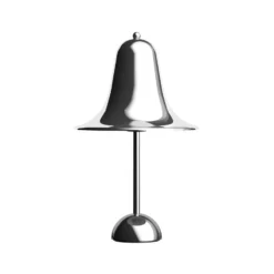 Verpan Tischleuchte Pantop, chrom, Höhe 23 cm, Metall, E14