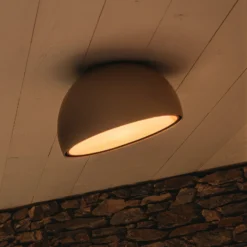 Vibia Duo 4876 schräge LED-Deckenleuchte, creme