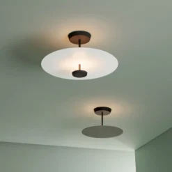 Vibia Flat LED-Deckenleuchte 2-flg. Ø 55 cm weiß