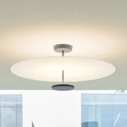 Vibia Flat LED-Deckenleuchte 2-flg. Ø 90 cm weiß