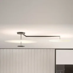 Vibia Flat LED-Deckenleuchte 3-flg. Ø 90 cm weiß