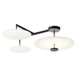 Vibia Flat LED-Deckenleuchte 4-flg. Ø 55 cm weiß