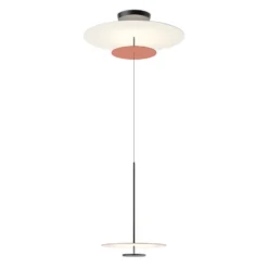 Vibia Flat LED-Hängelampe 3-flg. Ø 90cm terracotta