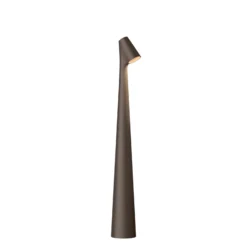 Vibia LED-Akkutischleuchte Africa, Höhe 40cm, dunkelbraun