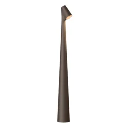 Vibia LED-Akkutischleuchte Africa, Höhe 45cm, dunkelbraun