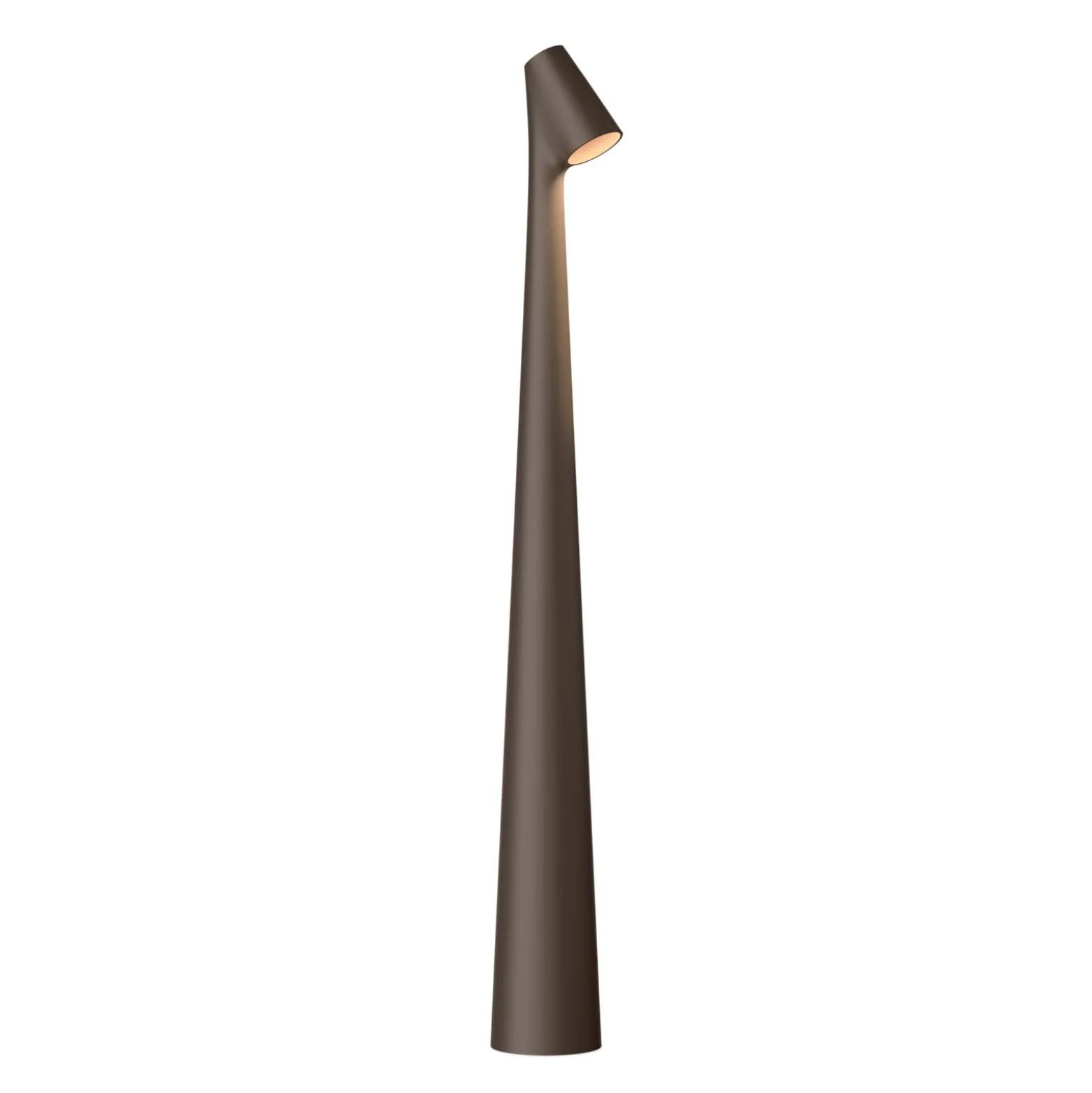 Vibia LED-Akkutischleuchte Africa, Höhe 45cm, dunkelbraun