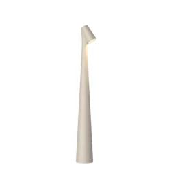 Vibia LED-Akkutischleuchte Africa, Höhe 40cm, hellbeige