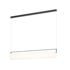 Vibia LED-Hängelampe KONTORNO, Länge 122 cm, schwarz 930 dim