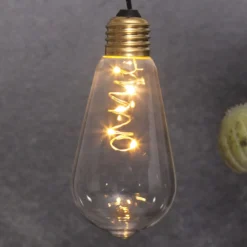 Vintage-LED-Dekoleuchte Glow mit Timer, klar