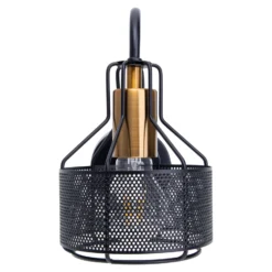 Wandlampe Foro, einflammig, schwarz/gold