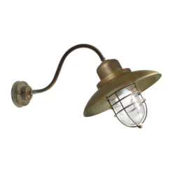 Wandlampe Patio Cage 3301 messing antik/klar
