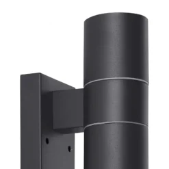 Wandlampe Riga 5 anthrazit, 21 cm Metall Sensor, 2-flg.