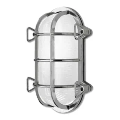 Wandlampe Tortuga 200.21, oval, nickel/opal