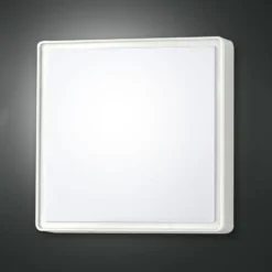 Wandleuchte Oban, 30 cm x 30 cm, Sensor, 2 x E27, weiß, IP65