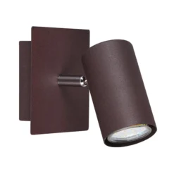 Wandspot Marley aus Metall rostfarben