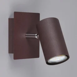 Wandspot Marley aus Metall rostfarben