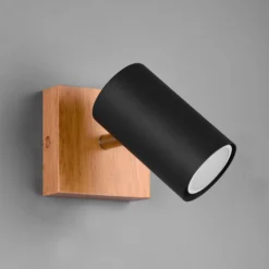 Wandspot Marley, schwarz matt