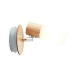 Wandstrahler Babsan, Ø 10 cm, holz hell, Bambus