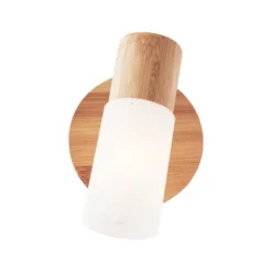 Wandstrahler Babsan, Ø 10 cm, holz hell, Bambus