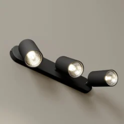 Wandstrahler Eye Spot dreiflammig, schwarz