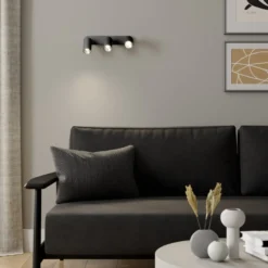 Wandstrahler Eye Spot dreiflammig, schwarz
