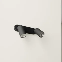 Wandstrahler Eye Spot zweiflammig, schwarz