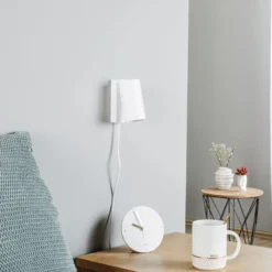 Wandstrahler Mono I mit Stecker weiß