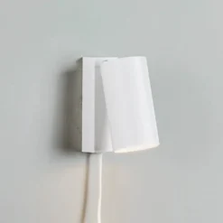 Wandstrahler Mono I mit Stecker weiß