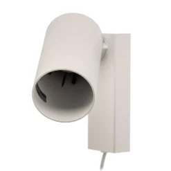Wandstrahler Mono I mit Stecker weiß
