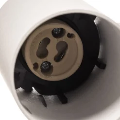 Wandstrahler Mono I mit Stecker weiß