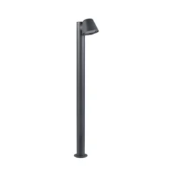Wegelampe Beni, schwarz matt, Höhe 100 cm, Metall