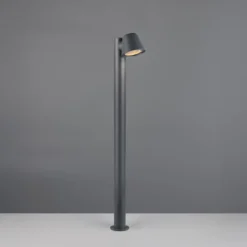 Wegelampe Beni, schwarz matt, Höhe 100 cm, Metall