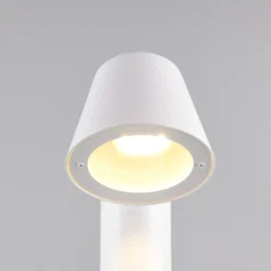 Wegelampe Beni, weiß matt, Höhe 100 cm, Metall