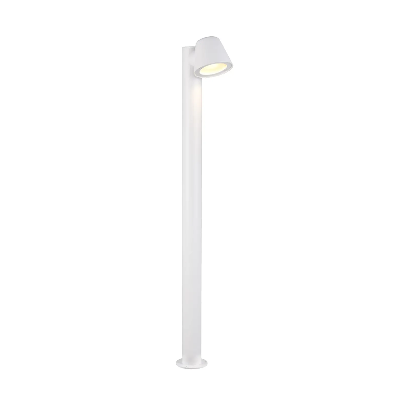 Wegelampe Beni, weiß matt, Höhe 100 cm, Metall