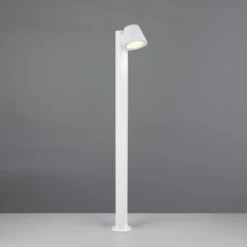 Wegelampe Beni, weiß matt, Höhe 100 cm, Metall