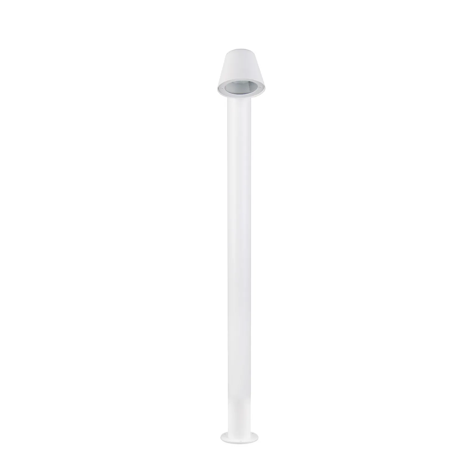 Wegelampe Beni, weiß matt, Höhe 100 cm, Metall