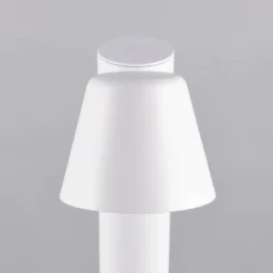 Wegelampe Beni, weiß matt, Höhe 100 cm, Metall