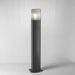 Wegelampe DARK, anthrazitfarben/rauchgrau, Edelstahl, Sensor